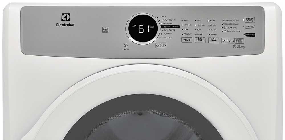 Electrolux 8 Cu. Ft. White Front Load Gas Dryer