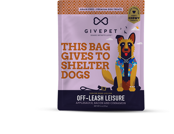 Give Pet Off-Leash Leisure Grain-Free Premium Treats for Dogs