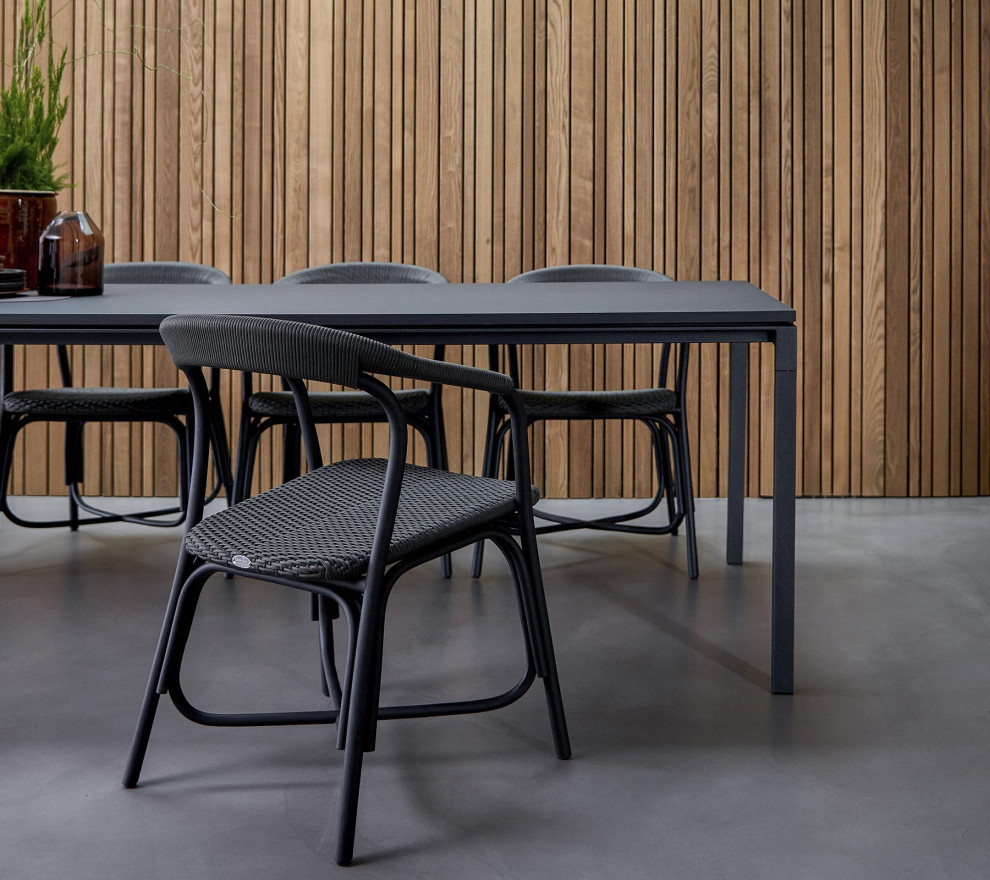 Cane Line Noble Armchair Indoor  Black   Tropical   Dining Chairs   by Kolibri Decor  Houzz