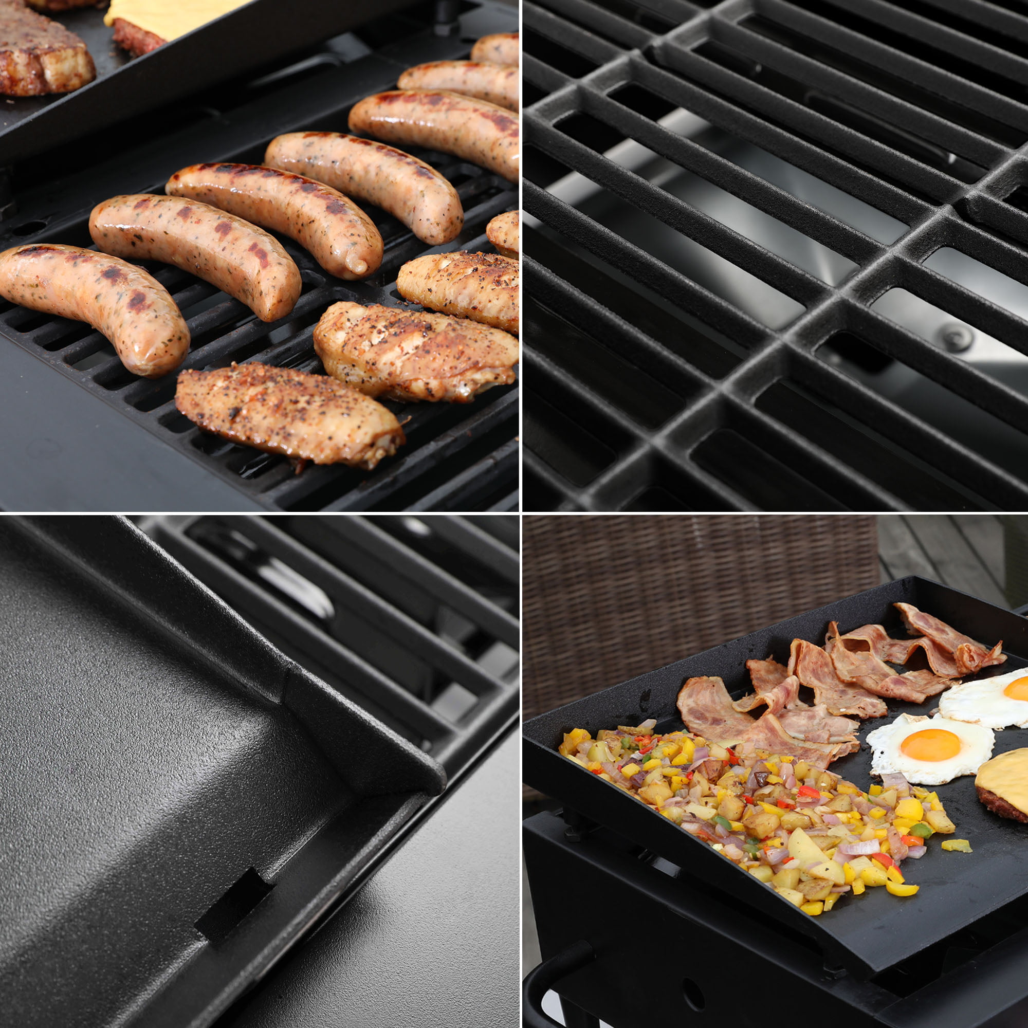 Royal Gourmet 4-Burner GD4002T Portable Gas Grill and Griddle Combo， 40000 BTU