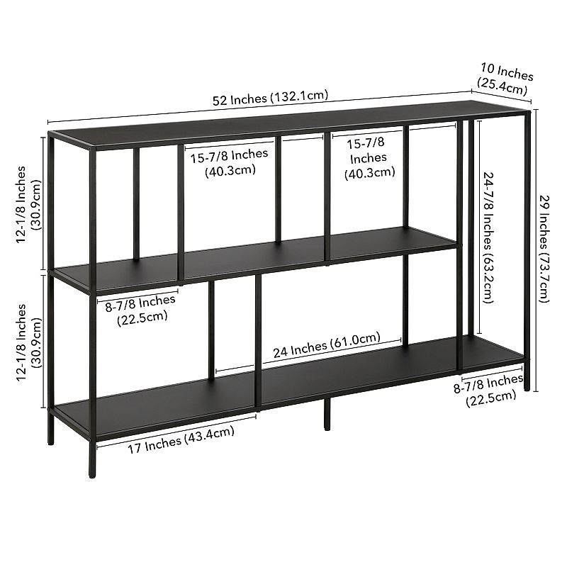 Finley and Sloane Winthrop Rectangular 2-Shelf Console Table