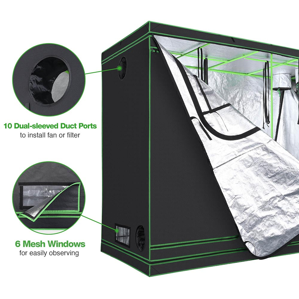 LAGarden 4x8 Grow Tent 2in1 Hydroponic Grow Room 108