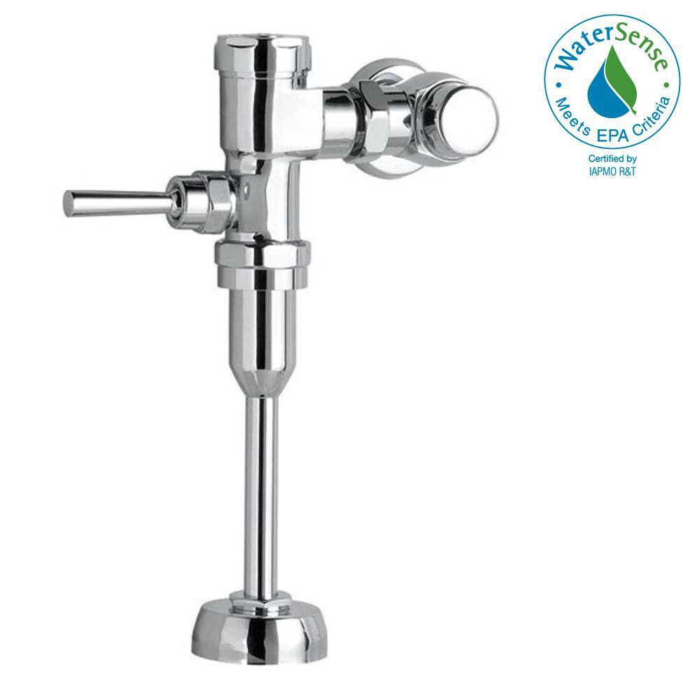 American Standard Ultima Manual FloWise 0.125 GPF Exposed Urinal Flush Valve in Polished Chrome for 0.75 in. Top Spud 6045013.002