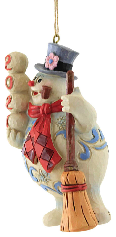 Jim Shore Frosty 2021 Dated Ornament Polyresin Snowman Dated 6009109   Christmas Ornaments   by Story Book Kids Inc  Houzz