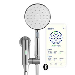 HAI Smart 2-Spray Wall Mount Handheld Shower Head 2.5 GPM in Moon HSBTHI1