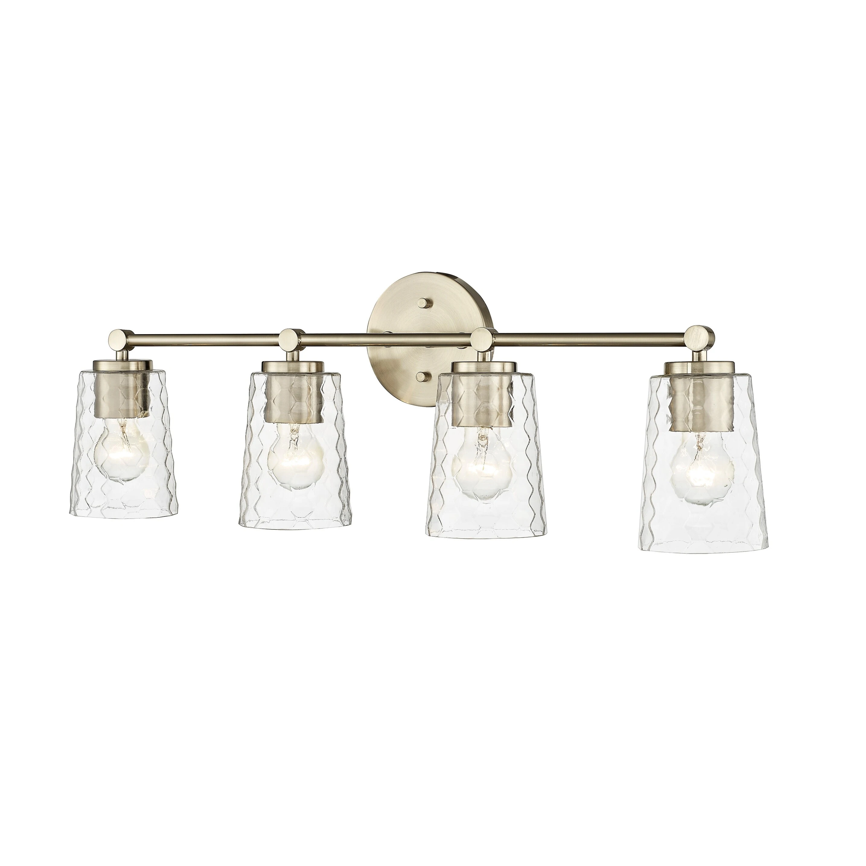 Millennium Lighting Ashli 2 Light Vanity Light with Clear Honeycomb Glass Shades