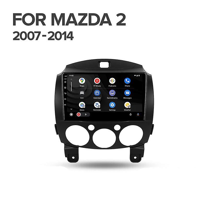 2 Din Android 12 Car Radio Multimedia Video Player For MAZDA 2 Mazda2 2007-2014 Navigation Carplay