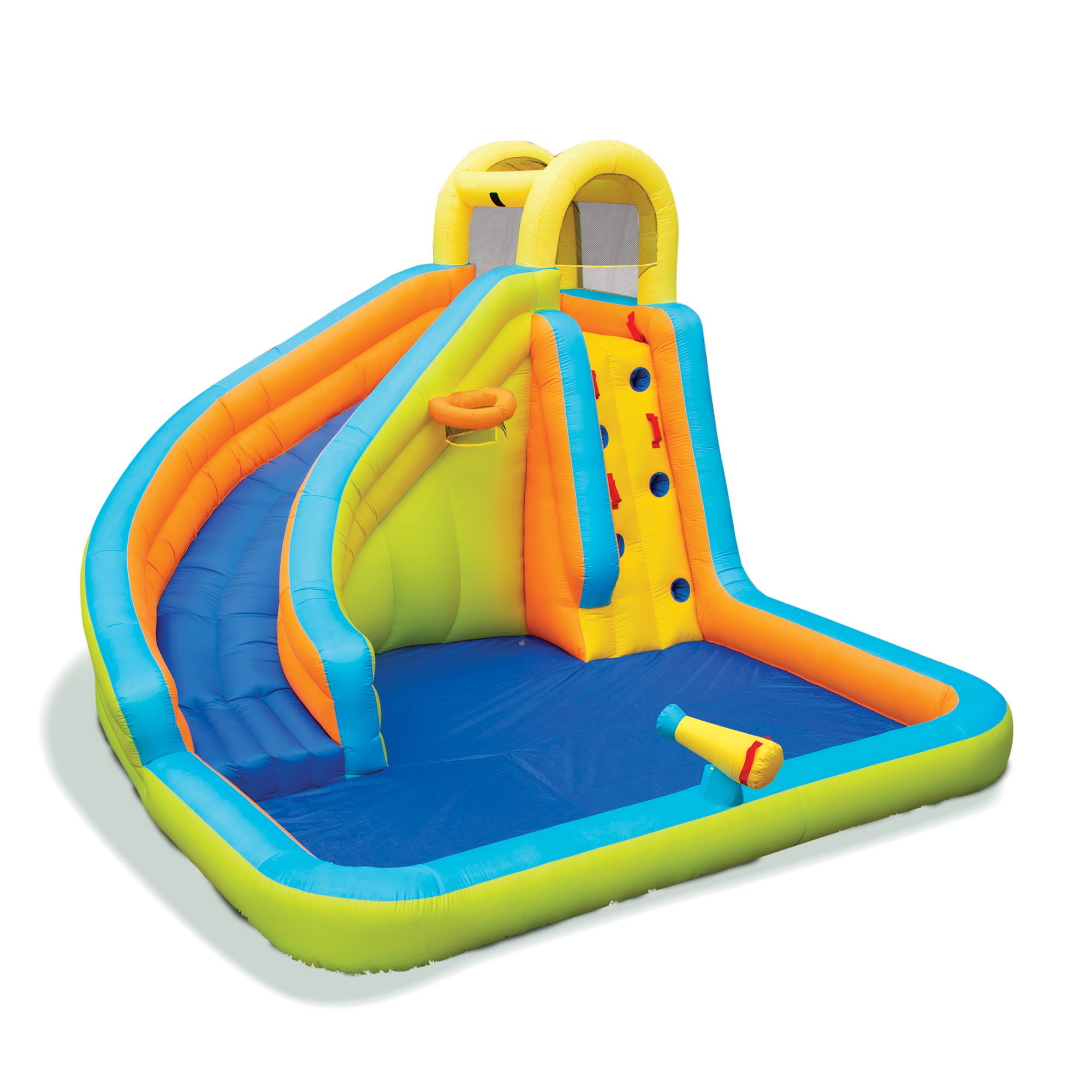 Banzai Splash 'N Blast Outdoor Backyard Inflatable Water Slide Splash Park