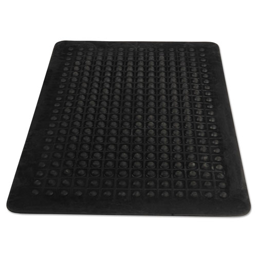 Millennium Mat Company Flex Step Rubber Anti-Fatigue Mat | Polypropylene， 24 x 36， Black | MLL24020300