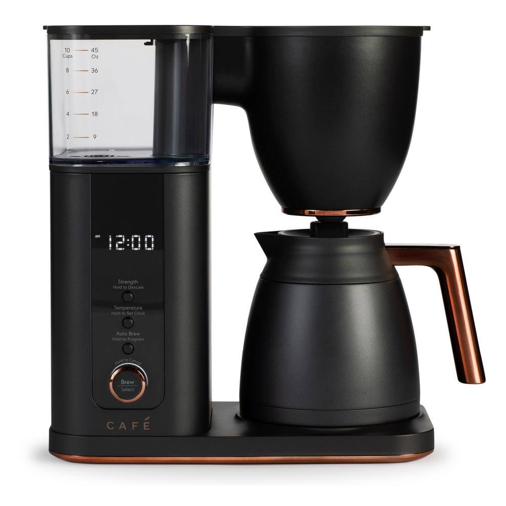 Cafe 10 Cup Matte Black Specialty Drip Coffee Maker with Insulated Thermal Carafe and WiFi connected C7CDAAS3PD3