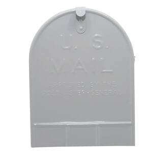 Architectural Mailboxes Stanley Gray Extra Large Steel Post Mount Mailbox ST2000AM