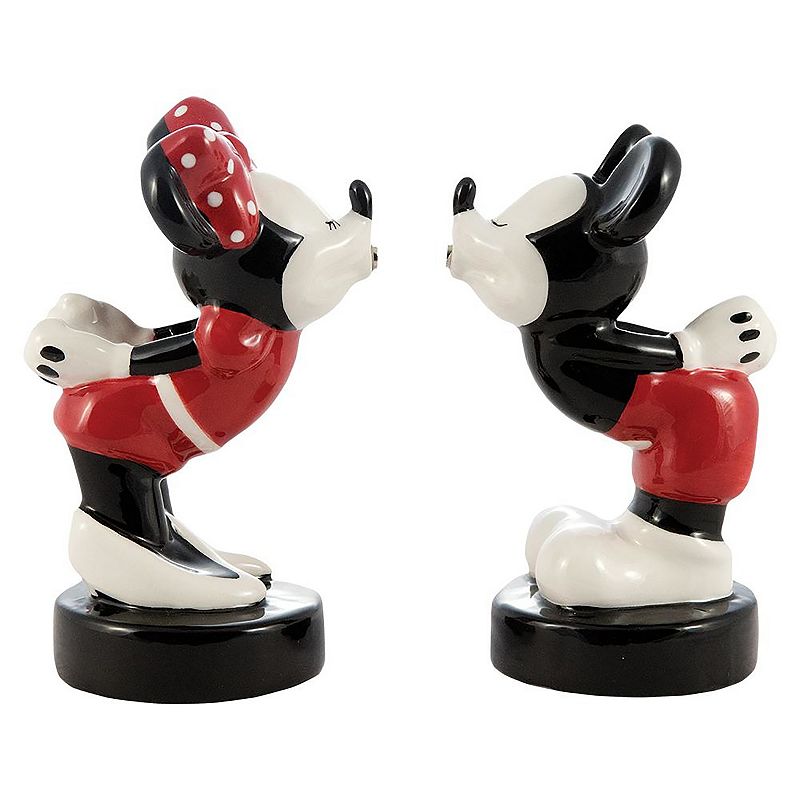 Disney's Mickey Mouse and Minnie Mouse Kissing Salt and Pepper Shaker Set