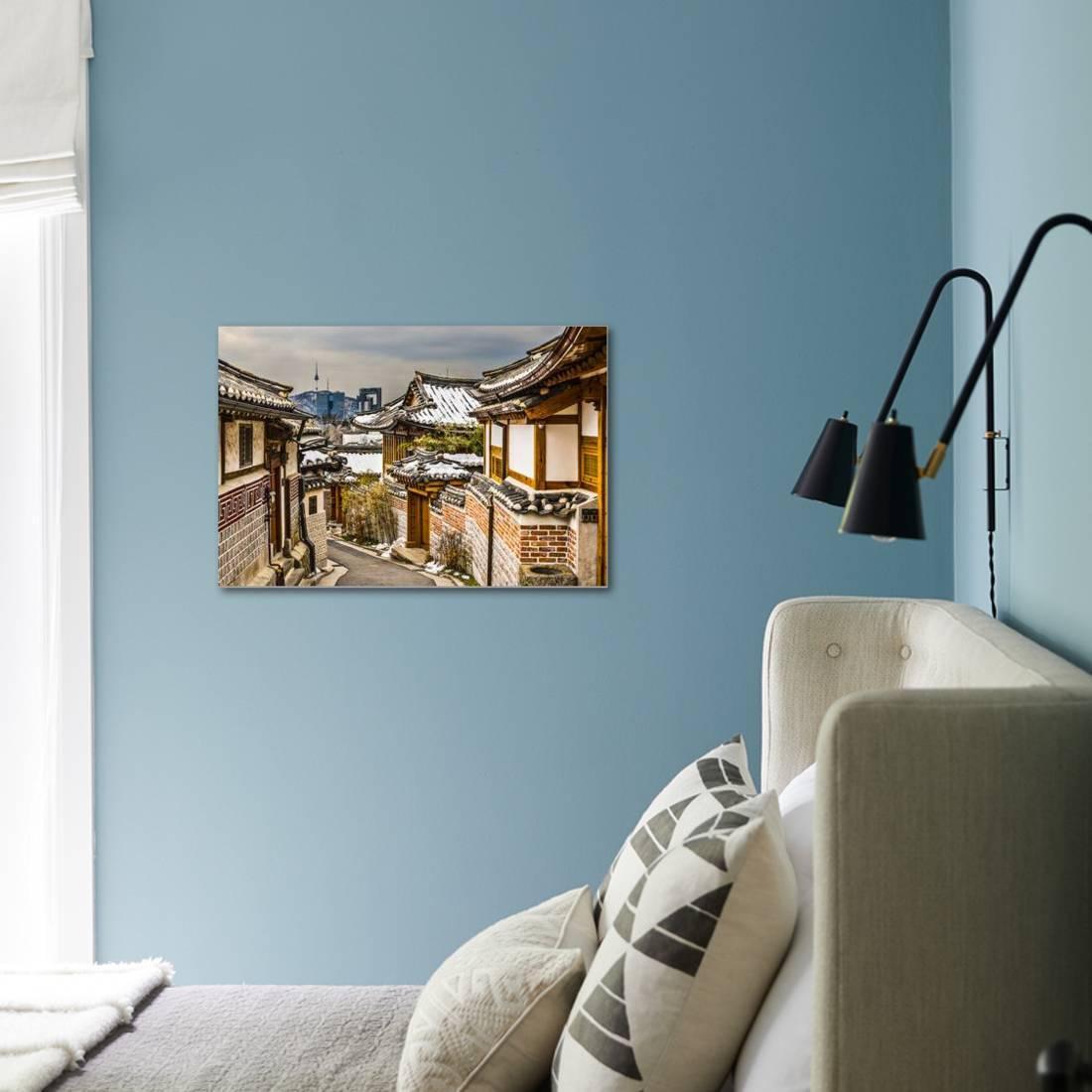 Seoul， South Korea at the Bukchon Hanok Historic District.， Stretched Canvas Wall Art by SeanPavonePhoto Sold by Art.Com