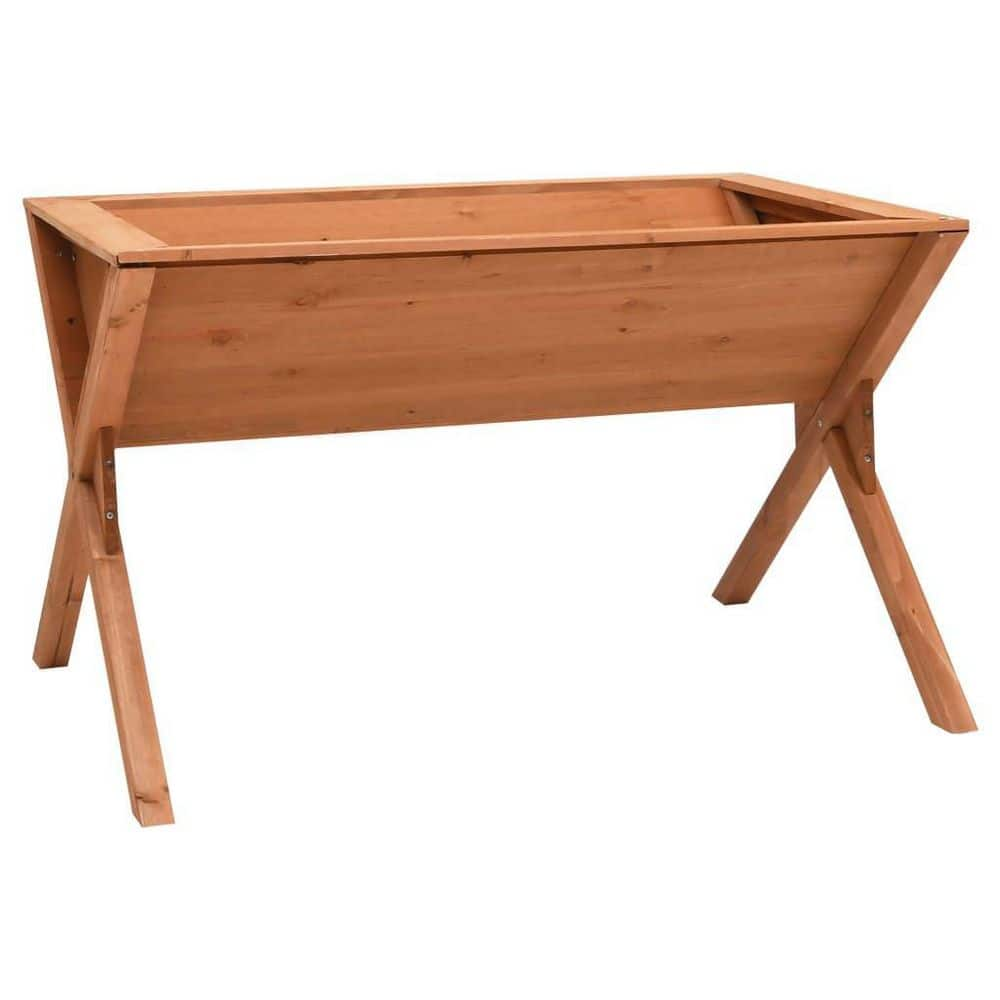 35.4 in. x 21.7 in. x 10 in. Fir Wood Planter H-D0102HHR7HX