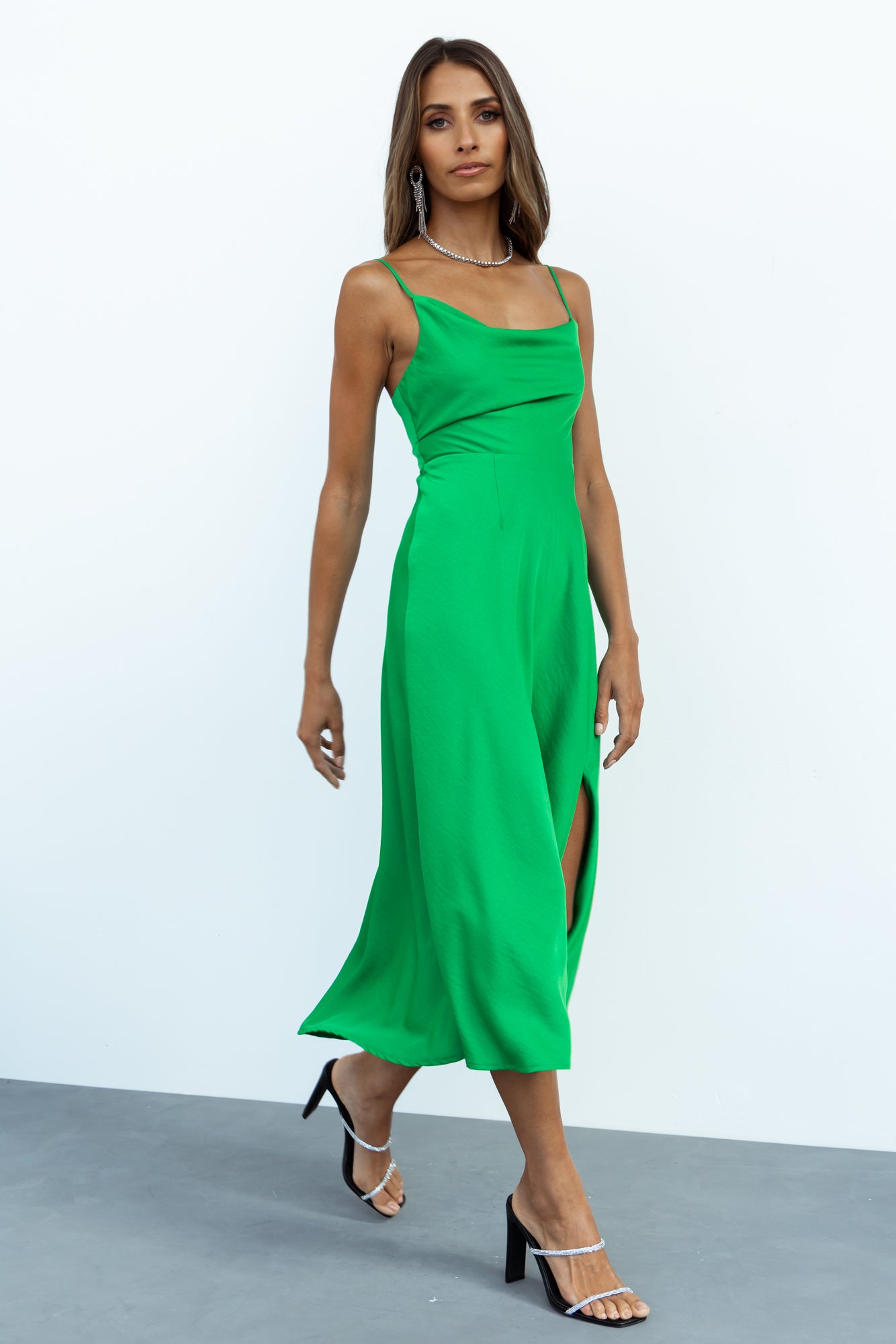 Family Secret Maxi Dress Green