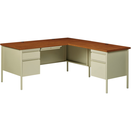 Lorell Fortress Series Left-Pedestal Desk (60917)