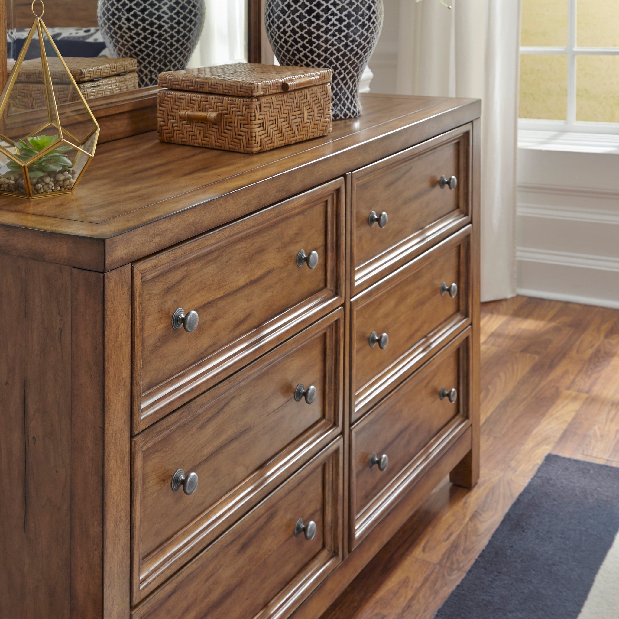 Sedona Brown Dresser with Mirror