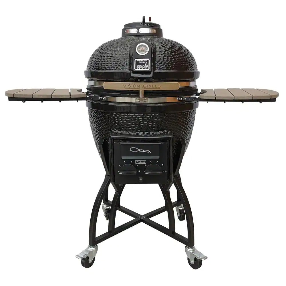 Grills 22 in. Kamado Pro Ceramic Charcoal Grill with Grill Cover