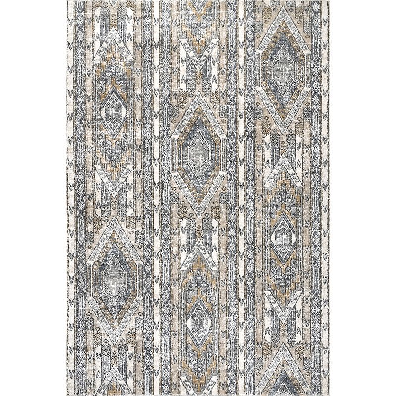 nuLOOM Jessenia Diamond Stripes Tribal Area Rug