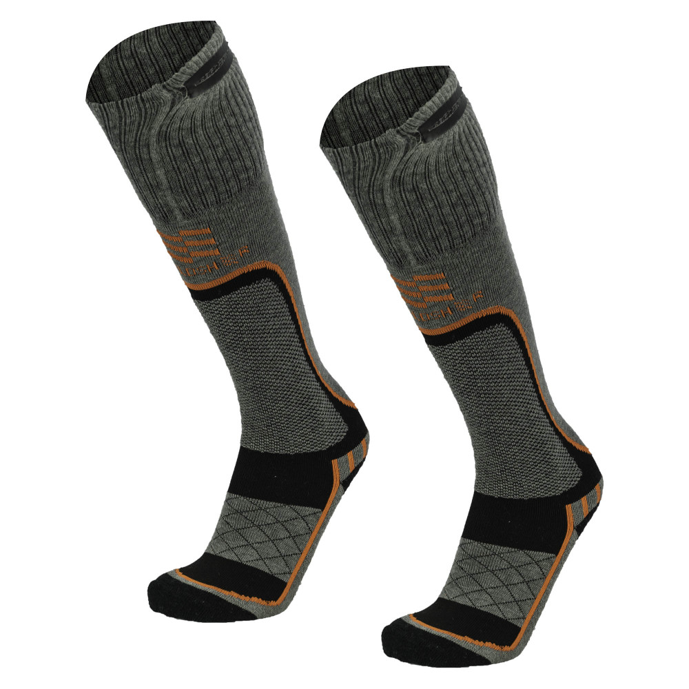 Mobile Warming Premium 2.0 Merino Heated Socks Mens 3.7V Black Large ;