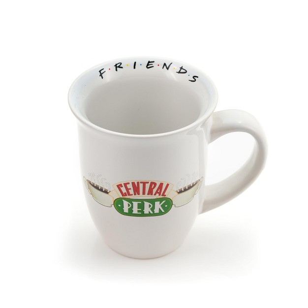 Silver Buffalo Friends Central Perk Flared Rim Collectible Ceramic Coffee Mug Holds 16 Ounces