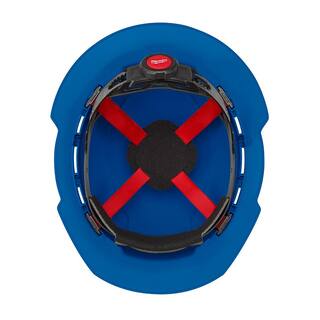 MW BOLT Blue Type 1 Class E Full Brim Non-Vented Hard Hat with 4 Point Ratcheting Suspension 48-73-1105