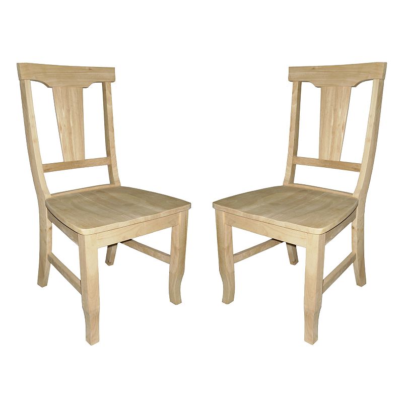 2-pc. Panel-Back Dining Chair Set