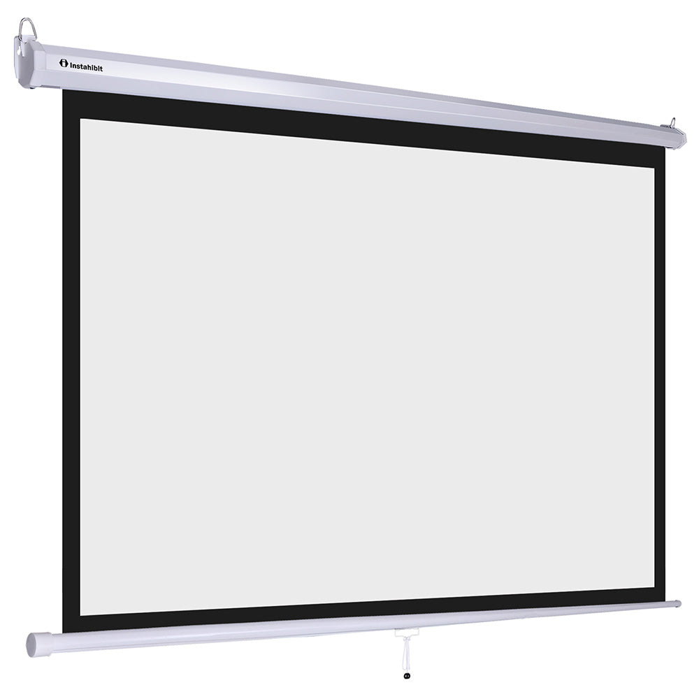 InstaHibit 16:9 Retractable Manual Projection Screen 100