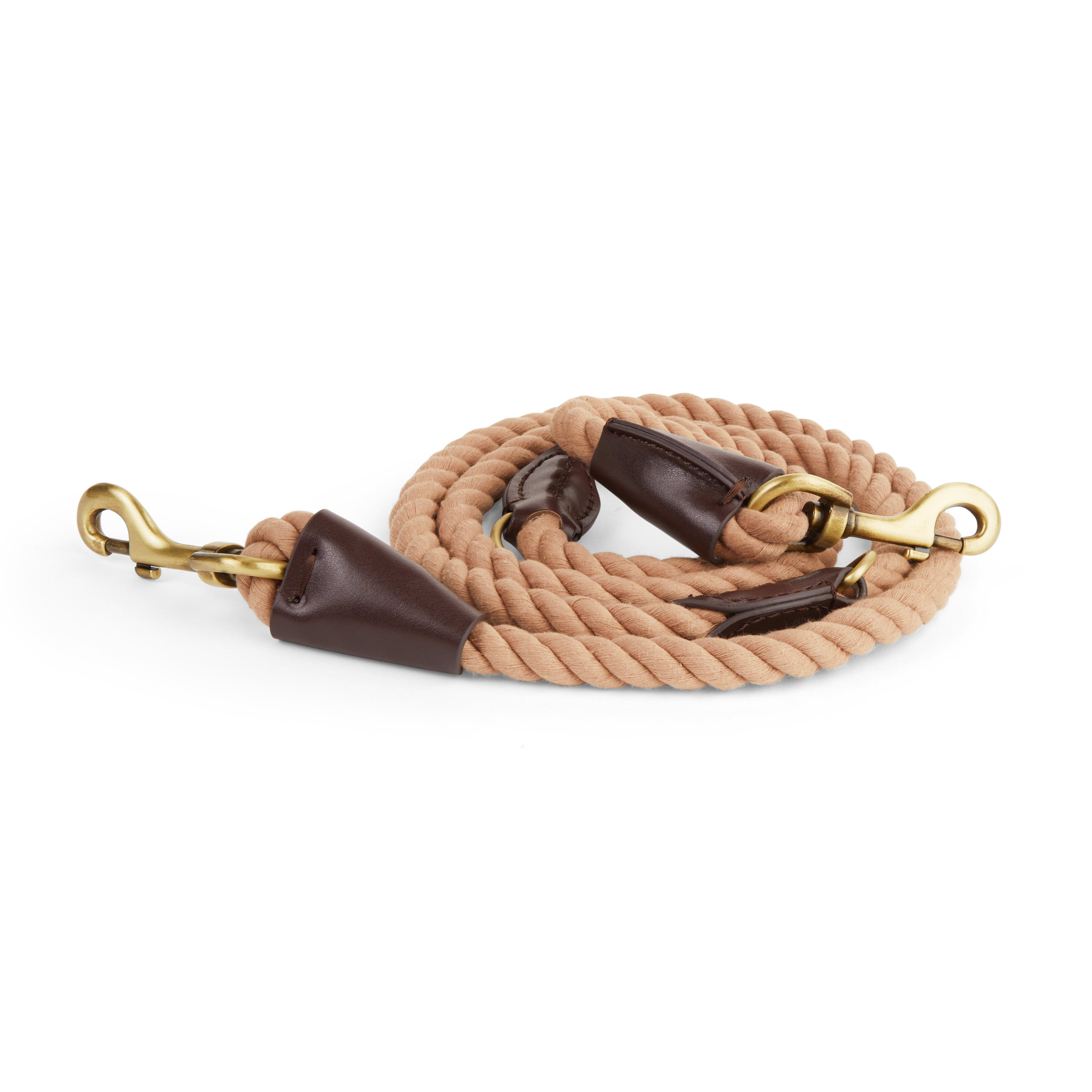 YOULY The Wanderer Multi-Purpose Tan Rope Dog Leash， 6 ft.