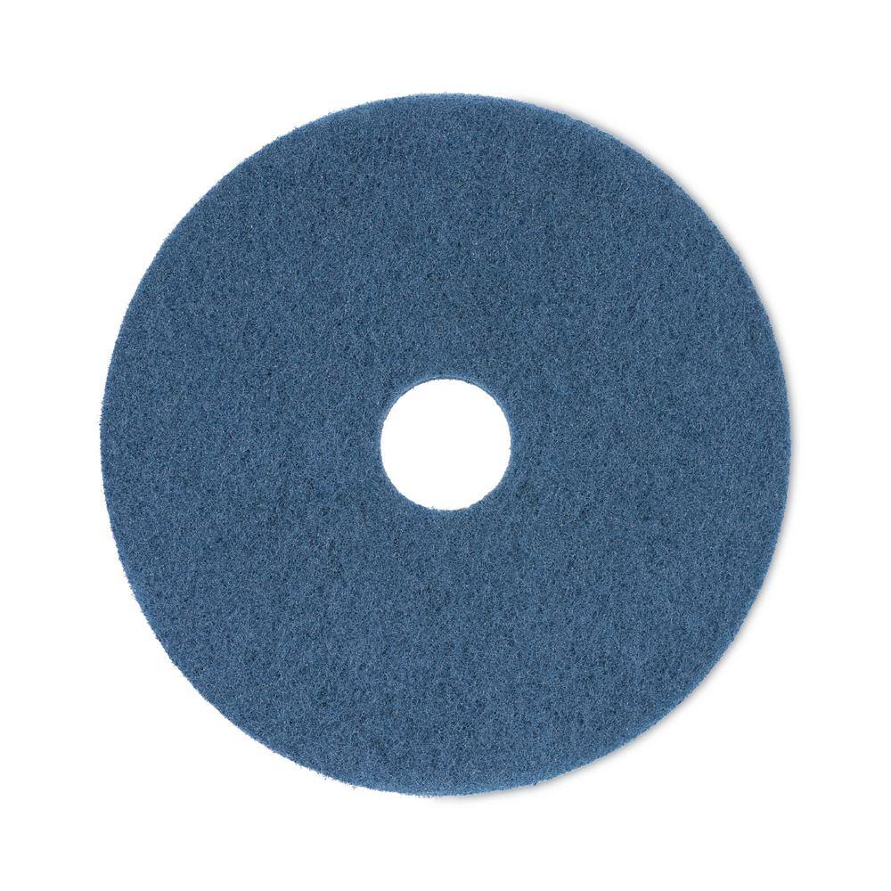 Boardwalk Scrubbing Floor Pads 17 in. Dia Blue (5-Carton) BWK4017BLU