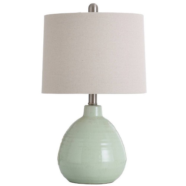 Ceramic Table Lamp Lime Stylecraft