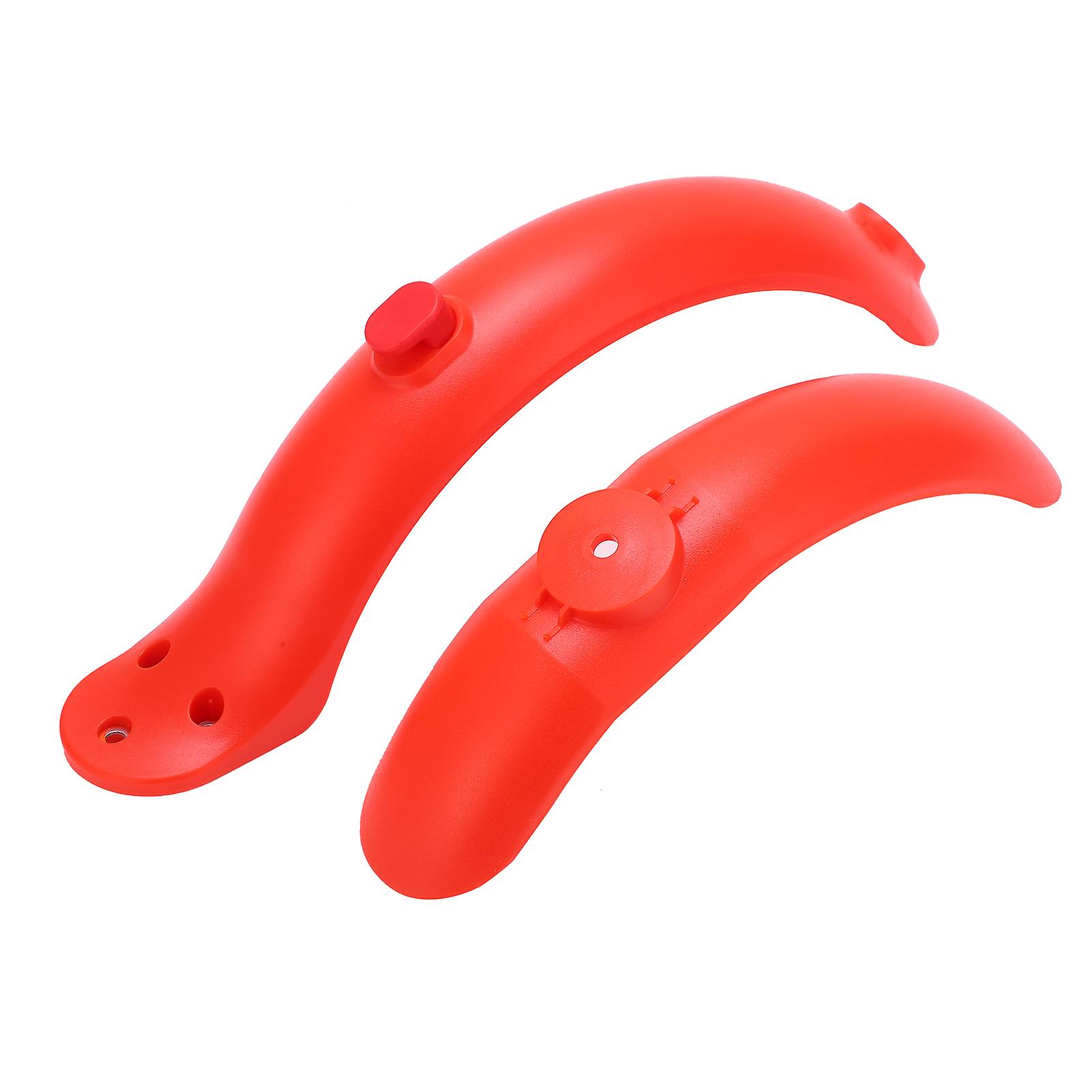 Electric Scooter Front And Rear Fender Mugguard Set With Tools For Xiaomi M365 Accessoriesred