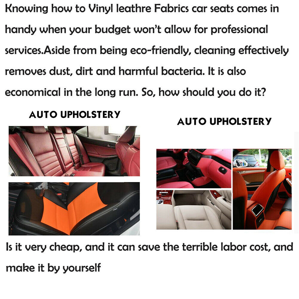 Car andMarine Vinyl Faux Leather Upholstery Black/Gray Repair in/Patch Up Seat Shole Shedding 54