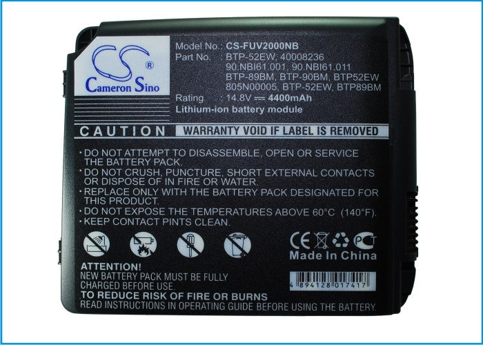 Aopen 1547 1555 1556 1557 Replacement Battery BatteryClerkcom Laptop and Notebook