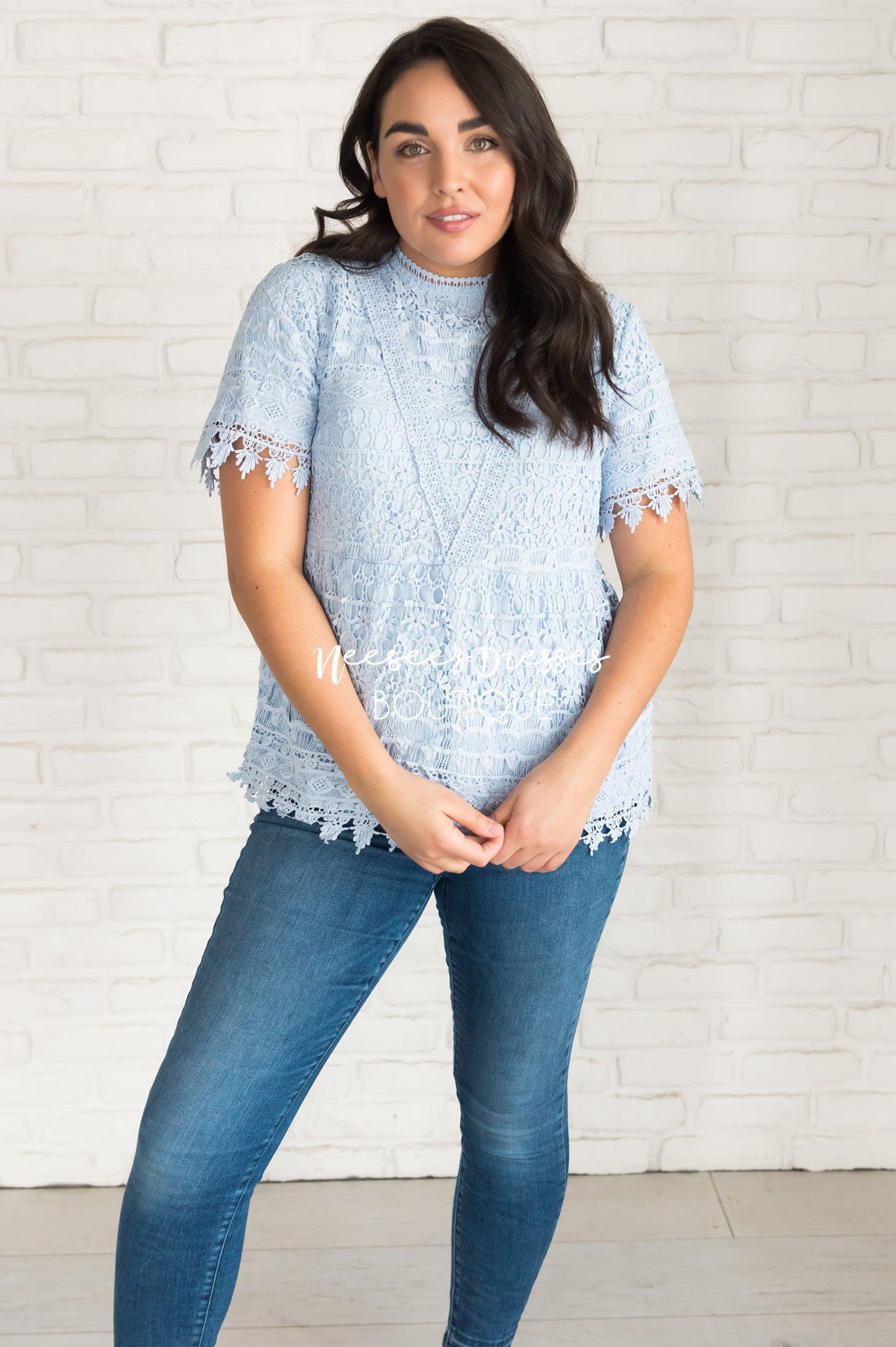 A Lot of Lace Modest Blouse