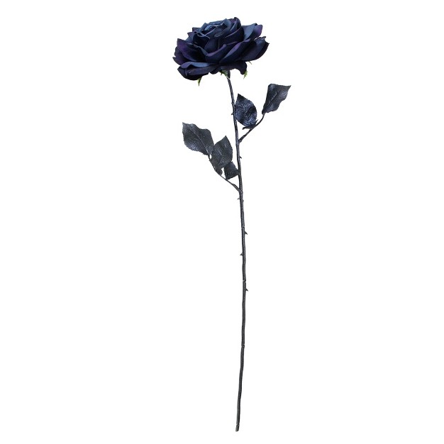 Deepest Indigo Artificial Madonna Rose Floral Pick