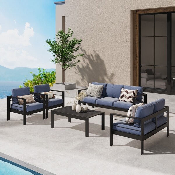 Royalcraft 5 Piece Aluminum Outdoor Sectional Seating Group