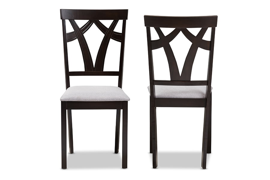 Baxton Studio Sylvia Upholstered Dining Side Chair - Set of 2