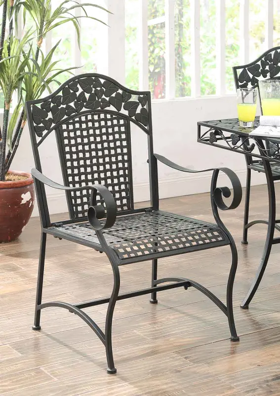 2 Metal Outdoor Patio Chairs - Ivy League