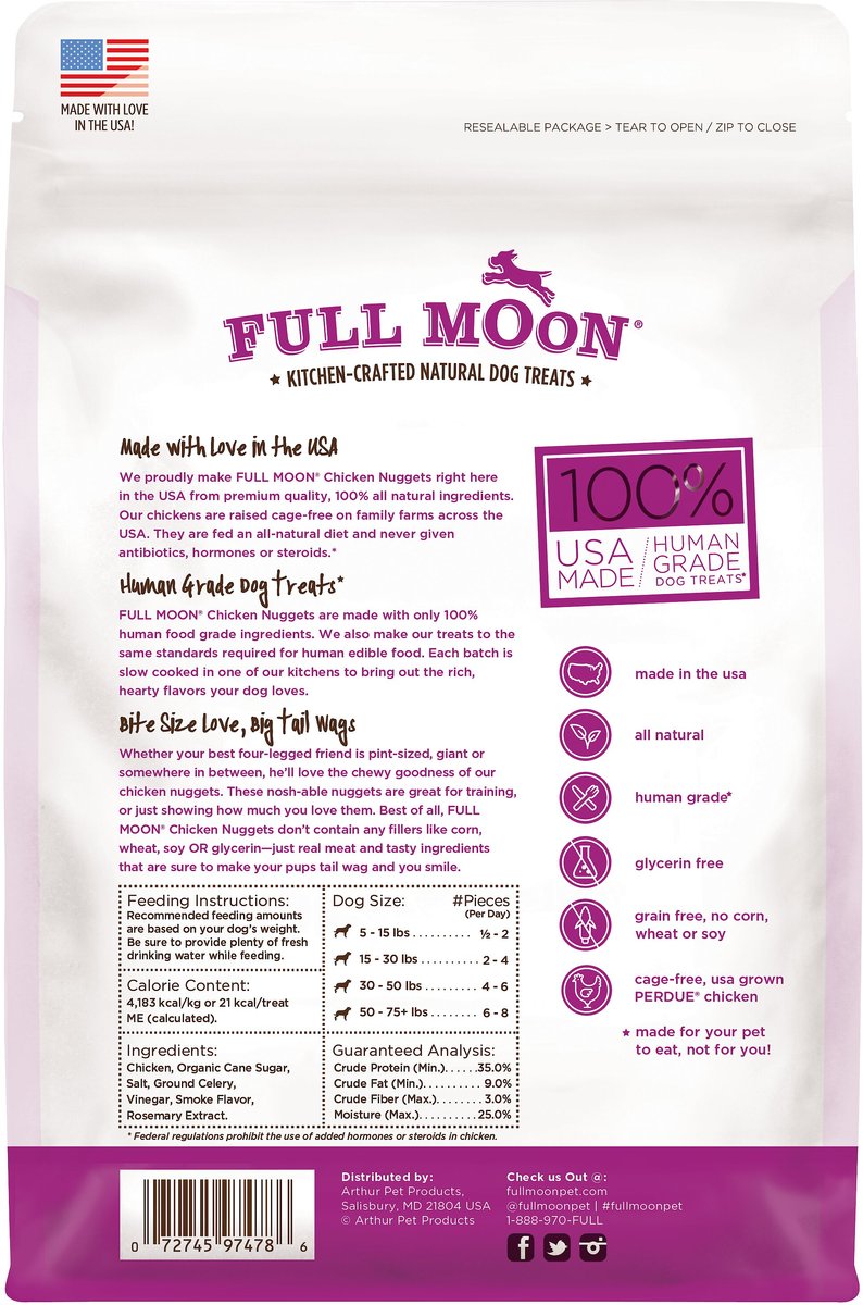 Full Moon Chicken Nuggets Grain-Free Dog Treats