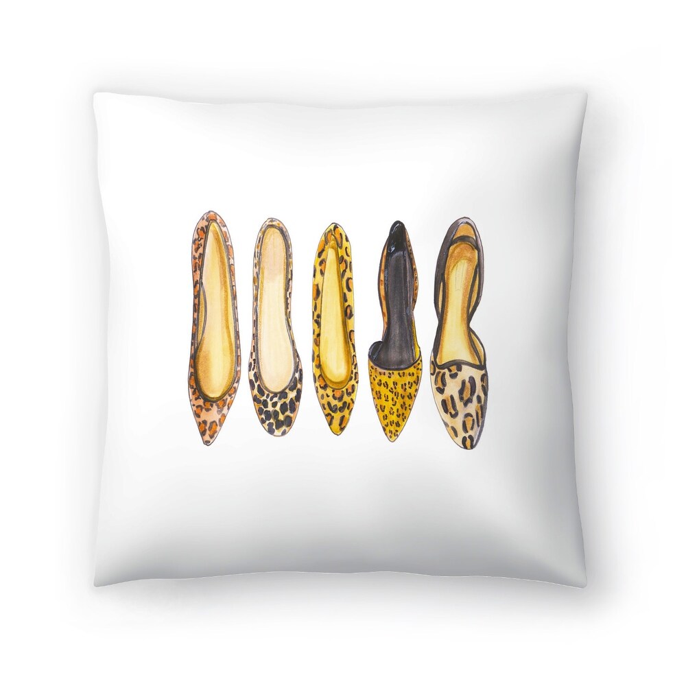 Leopard Line Up   Decorative Throw Pillow