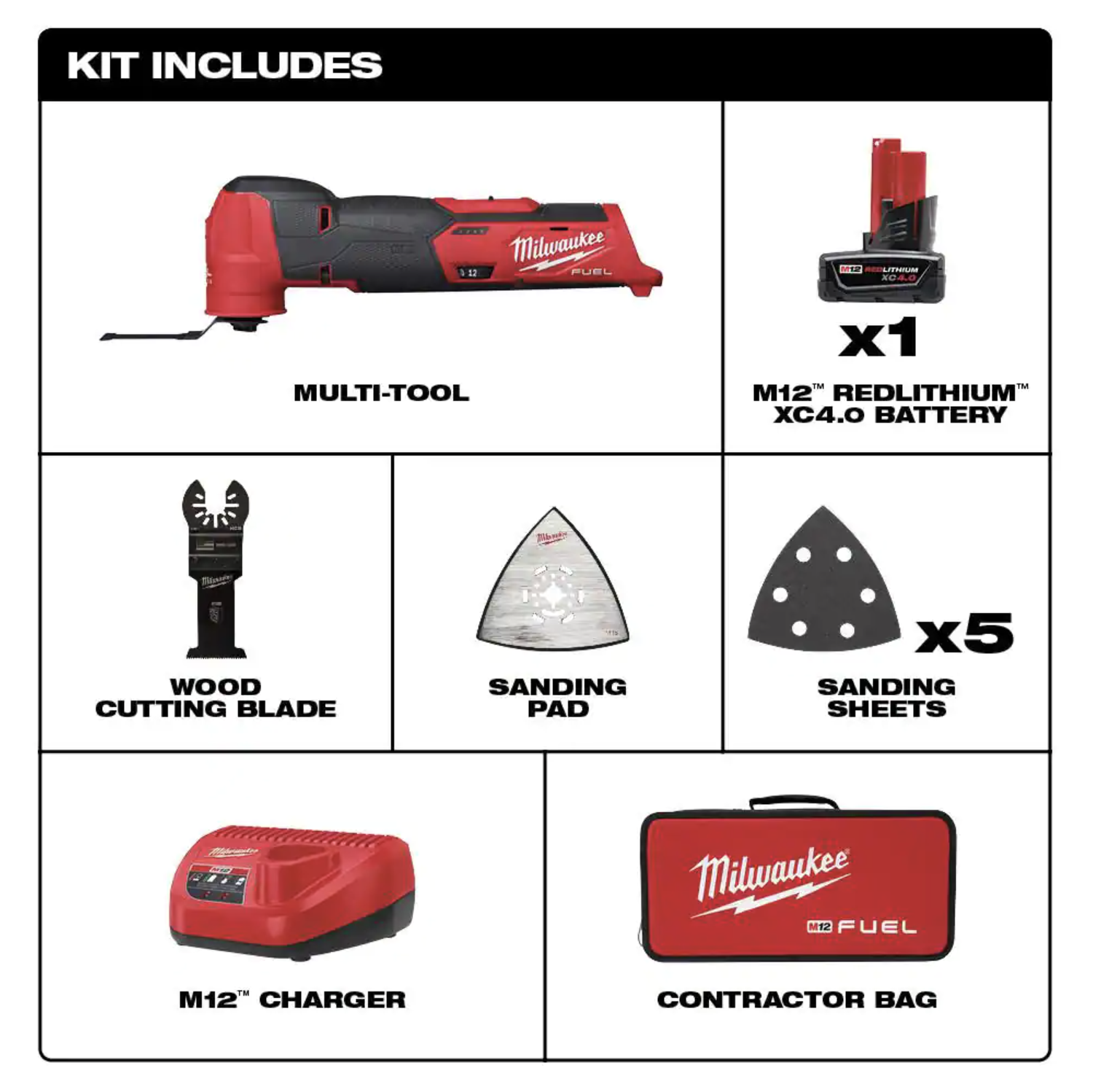 Milwaukee M12 FUEL 12-Volt Lithium-Ion Cordless Oscillating Multi-Tool Kit 2526-21XC