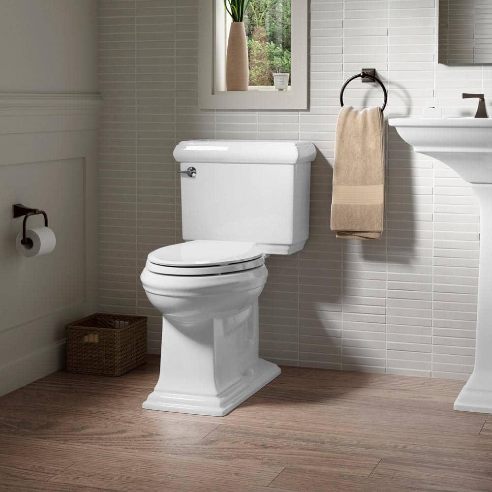 KOHLER Memoirs Classic 2Piece 128 GPF Single Flush Elongated Toilet with AquaPiston Flush Technology in White