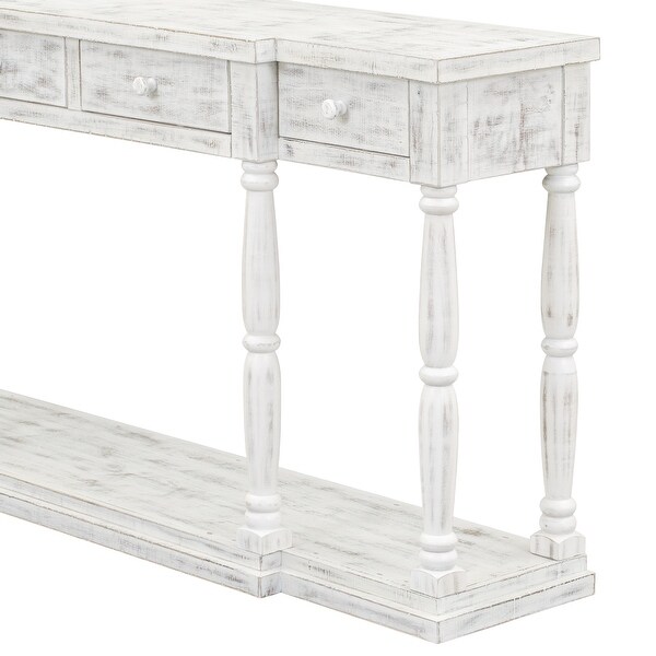 Console Table for Hallway Living Room with 4 Drawers and 1 Shelf