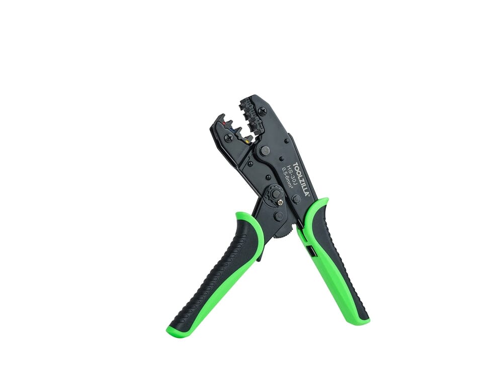 Cable Crimping Tool  Heavy Duty Ratcheting Wire Crimper  Adjustable Pressure