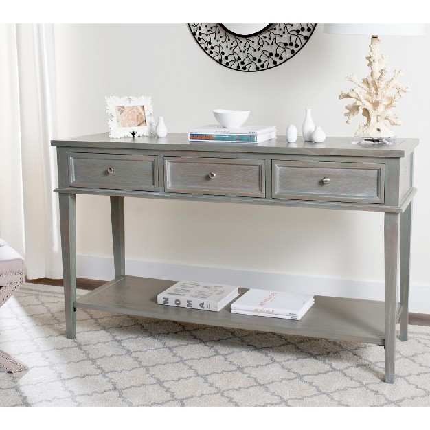 Manelin Console Table With Storage Drawers Safavieh