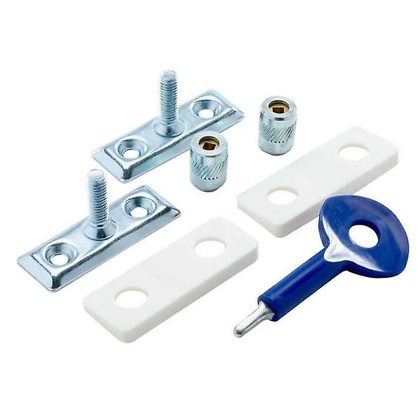 Yale Window Stay Locks Satin Chrome for Timber and Metal Casement Windows 2 Pack