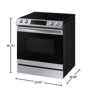  30 in. 6.3 cu. ft. Slide-In Induction Range with Air Fry Convection Oven in Fingerprint Resistant Stainless Steel NE63B8611SS