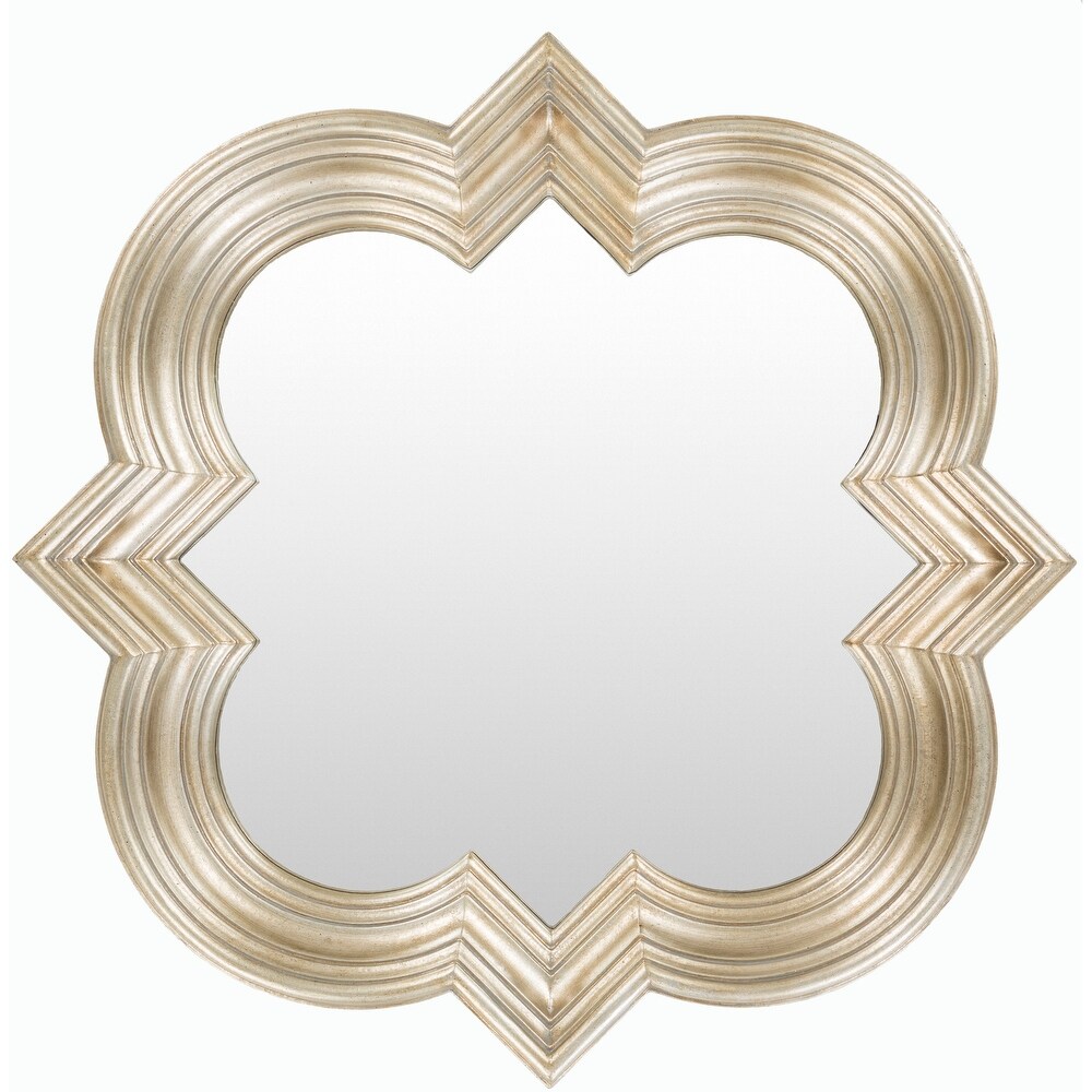 Artistic Weavers Aliana Antiqued Silver Quatrefoil Wall Mirror   34\