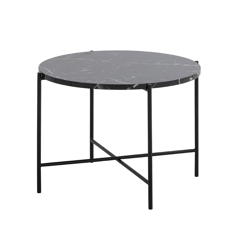 JADEN Side Table Large 60cm - Black & White